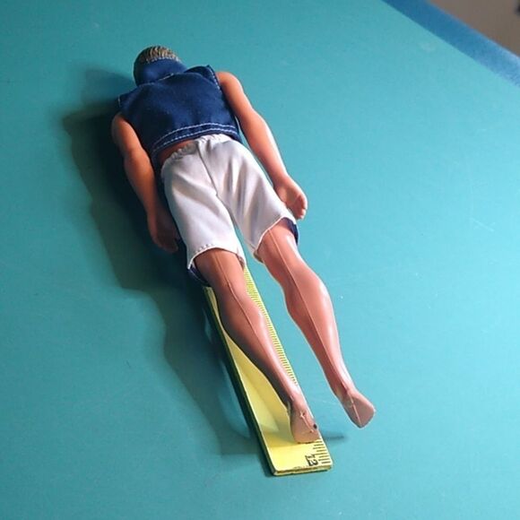 Vintage Mattel Toy 1968 Blue Eyes Vest purple label shorts ink mark  Face Hair - Picture 8 of 8